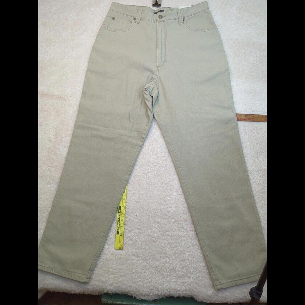 Woolrich Flannel Lined  34×31" Khaki Outdoor Gorpcore Campcore Jeans